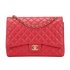 Maxi Classic Double Flap, &pound;4,750, Handbags, Red, Lambskin Leather, Front view